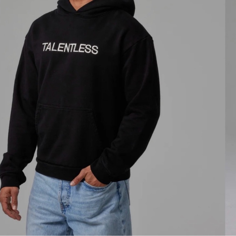 Talentless Black Sweatshirt NWT   Pullover Hoodie L/1,XL/1 - Picture 4 of 9